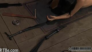 Detailed Scene Of Ferocious Whipping On Hotty In Intense BDSM Session