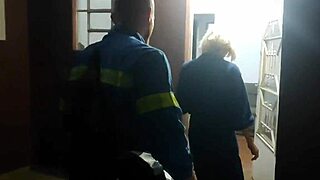 Young Babe Pays Electrician With Wet Pussy And Spitting Blowjob