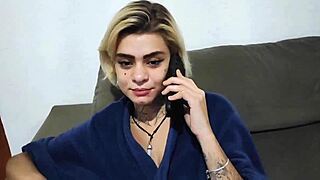 Young Babe Pays Electrician With Wet Pussy And Spitting Blowjob