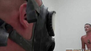 muscle stud ties boy for intense hazing and raw shower fucking