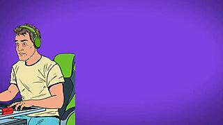 My girlfriend gives a blowjob in lingerie and panties.