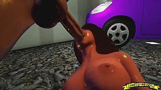 Blowjob in Parking Lot: Sneaky Action Part 2