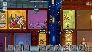 Santa Gets Stuck Delivering Dildo Toys on Christmas Eve in Metropolis