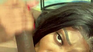 Ebony Slut Sucks Monster Cock For Facial Cumshot