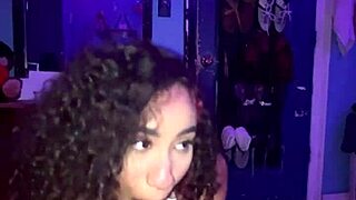 Newcomer Yaya takes on big cock in throat goat style