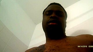 solo masturbation with big black cock until cum