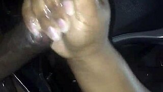 Sloppy Blowjob on Black Cock with Swallow