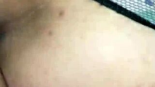 My friend says, 'Let me polish your big black cock in this interracial amateur cumshot scene.'