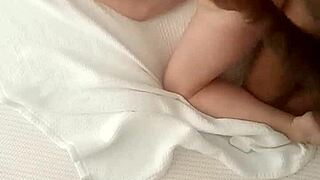 She demands I finish inside her during intense interracial doggystyle. Her bent-over creampie moment drives me wild!