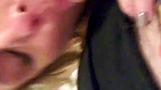 early morning, the wife gives a special wake up to husband