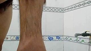 Teen 18+ Takes A Relaxing Bath Alone In The Shower