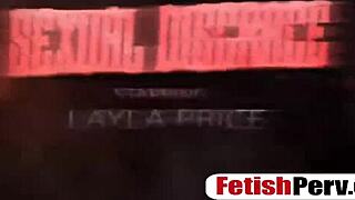 Blonde teen Layla Price gets her holes intensely toyed in bondage