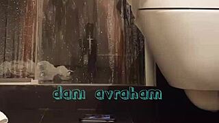 In this homemade gay Israeli scene, a guy with a monster cock sucks another amateur's big dick passionately