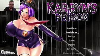 Karryn endures intense prison hentai with big tits and ass masturbation