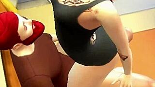 Redhead gets intense cunilingus and fucking, cumming hard in cuckold scene.