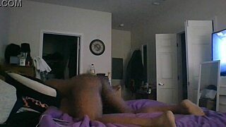 Ebony petite gets beaten by monster cock