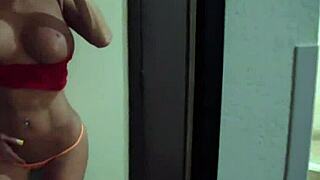 ugh, can’t stop watchin’ nikita, hot milf in fishnets goin’ solo!