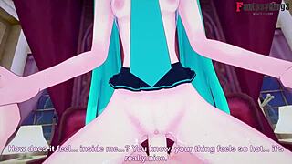 Hatsune Miku sucks and fucks in POV!