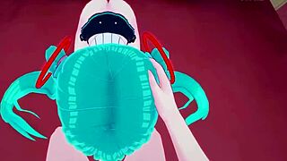 Hatsune Miku sucks and fucks in POV!