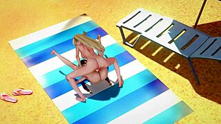 mona encounters signora on the beach