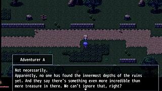 fallen makina part 1 features a mature redhead in an anime game.