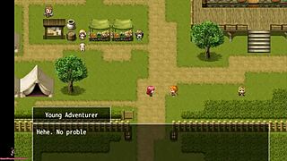 fallen makina part 1 features a mature redhead in an anime game.