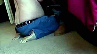 Redhead Wife Deepthroats Big Black Cock!