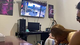 Sucking Him While He Plays Video Game