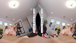 Naughty Abby Adams bangs hard in office.