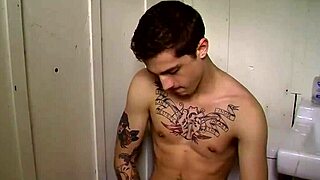 Twinks with tats enjoy hot anal and wanking! Watch them cum!