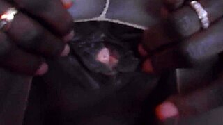 German slut gets fingered and covered in cum