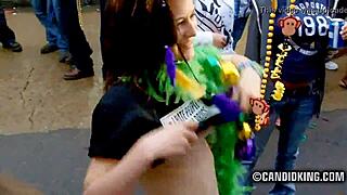 Public nudity in the city center