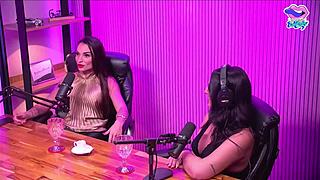 The little blonde is naked in the studio.