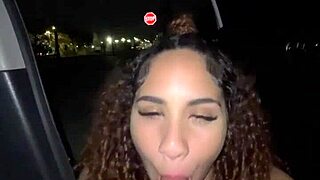 Met A Fan And Sucked His Big Black Dick Outside!