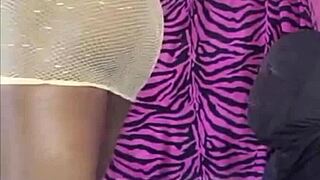 Hot ebony baddie in her feelings while sucking big black cock