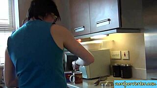 Amateur couple indulges in office sex