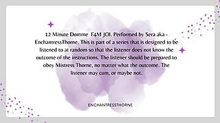 femdom joi session with strict cei rules