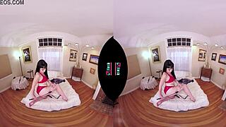 Vrhush Siouxsie Q Masturbating with Dildo in POV VR