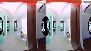 Wetvr浴室偷窥灌满继妹VR视角