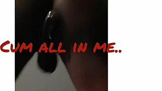 I can't believe that black shemale is pounding me so hard, it's making me moan.