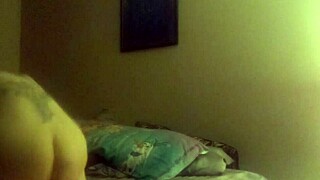 I'm giving my husband a good ride on my big tattooed ass