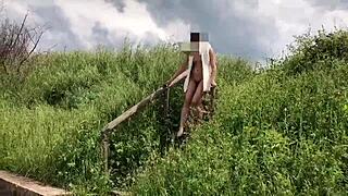 flashing in public with my white outfit, oops!