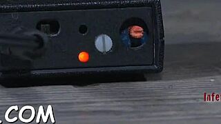 in this bdsm scene, her sexy jugs get clamped while tied up roughly