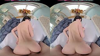 VRHush Blowjob and Breakfast Session with Brunette Nessy Blue