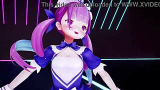 Hololive Sakamata Chloe Stars in 3D Hentai Animation