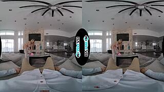 Latina maid gets fucked in her first VR porn, wow! 😍