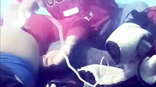 heteros shaving butts for fun, end up hot and banging close up, oops!