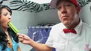 super lovely dark haired girl gets fucked in a van doggy missionary and cowgirl style