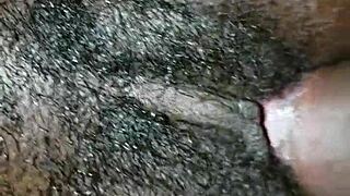 i'm fucking my baby mama doggystyle, bending her over and pounding her pussy hard