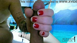 She Helps Him With A Handjob As A Gift